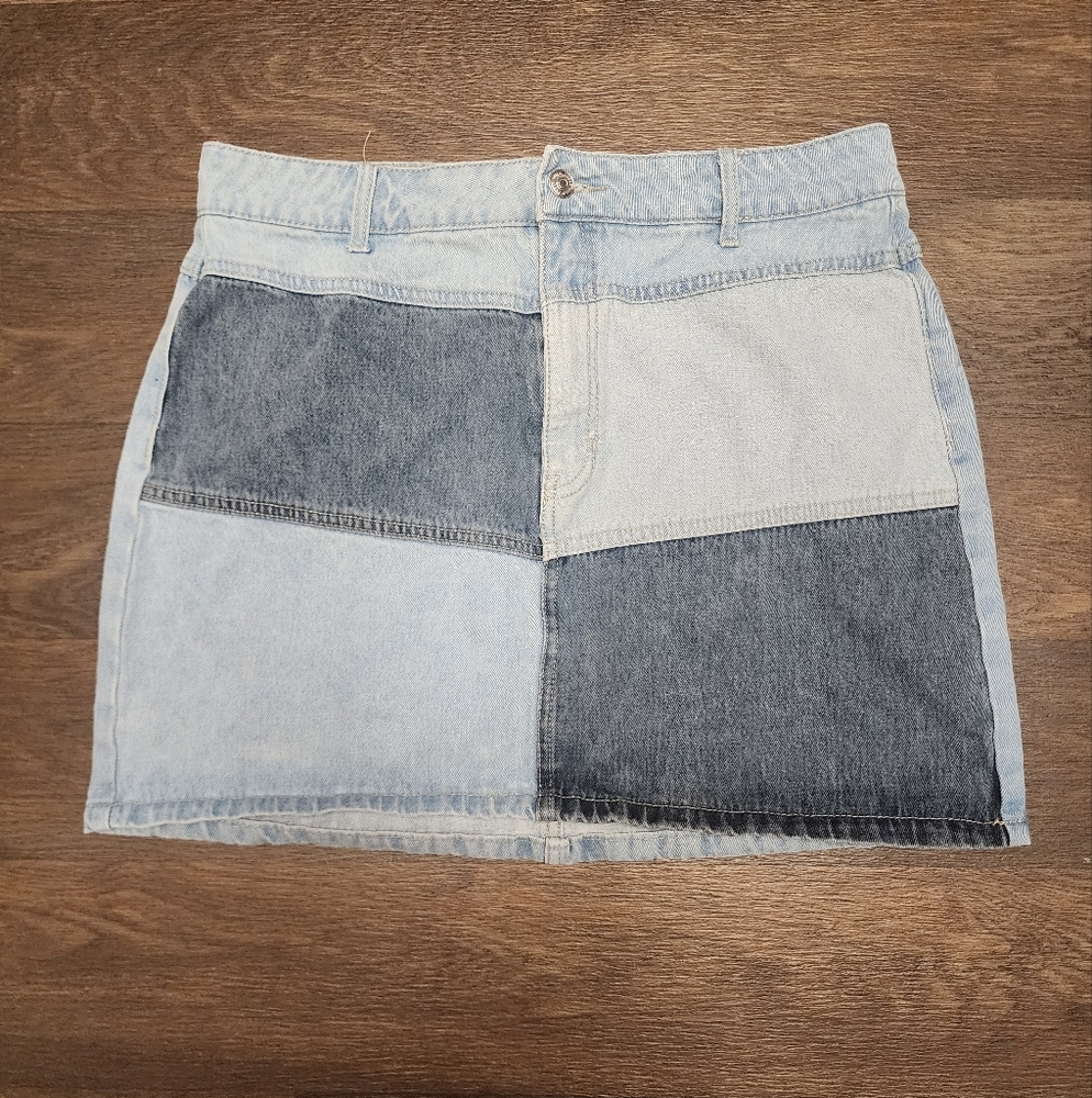 Wild Fable Two-Tone Denim Pencil Skirt